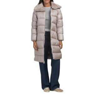 BCBG Champagne Zip Front Sleeping Bag Coat